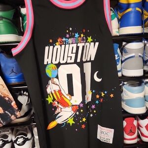 Headgesr Classic X Astroworld Cactus Jack Cereal Basketball Houston Jersey